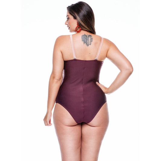 COLOURED SWIMSUIT WITH PADDED CUPS AND WIDE STRAPS-LEHONA USA