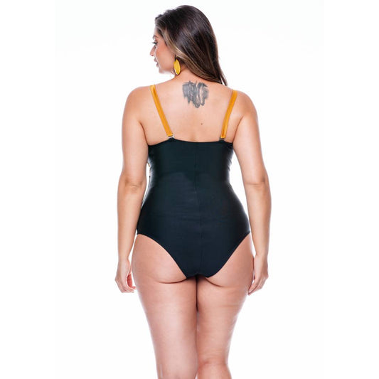 COLOURED SWIMSUIT WITH PADDED CUPS AND WIDE STRAPS-LEHONA USA