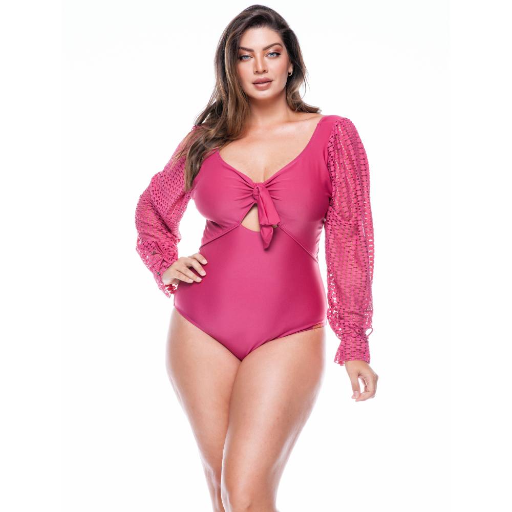 SWIMSUIT NO PADDED WITH PUFFED SLEEVES-LEHONA USA