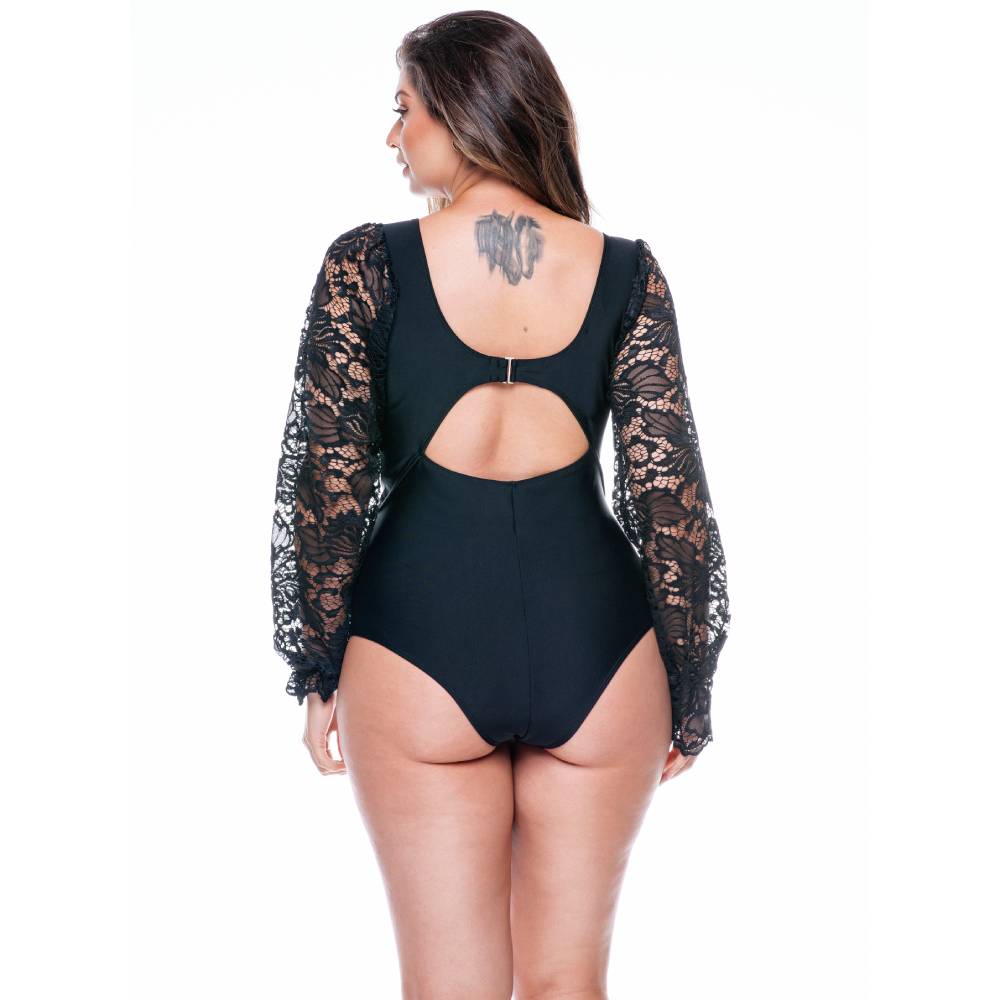 SWIMSUIT NO PADDED WITH PUFFED SLEEVES-LEHONA USA