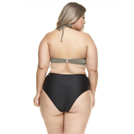 BIKINI TOP WITH PADDED CUPS AND METAL DETAILING-LEHONA USA