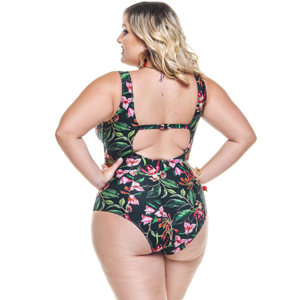 CLASSIC SWIMSUIT IN CHERRY TREE PRINT-LEHONA USA