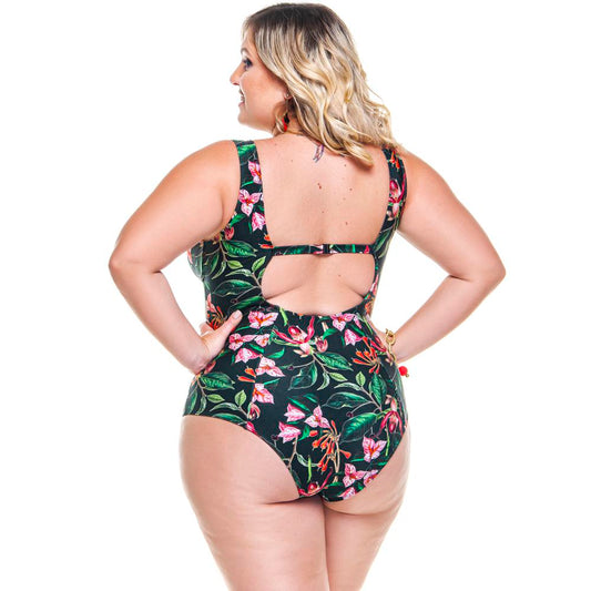 CLASSIC SWIMSUIT IN CHERRY TREE PRINT-LEHONA USA