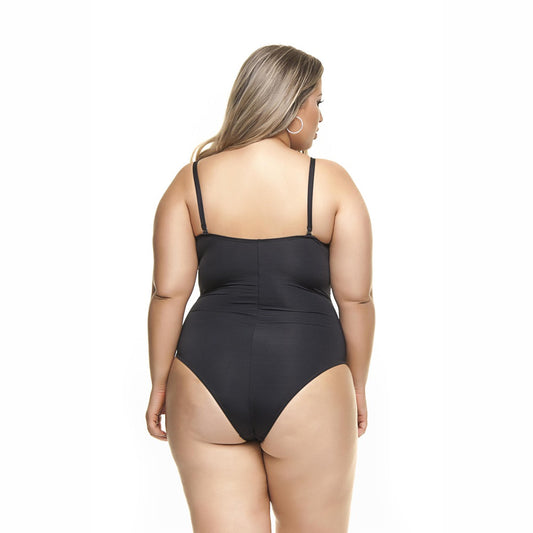 DRAPED SWIMSUIT WITH PADDED AND WIRED CUPS-LEHONA USA