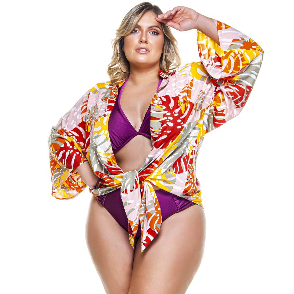 ELBOW SLEEVE SHIRT IN MARROCOS PRINT-LEHONA USA