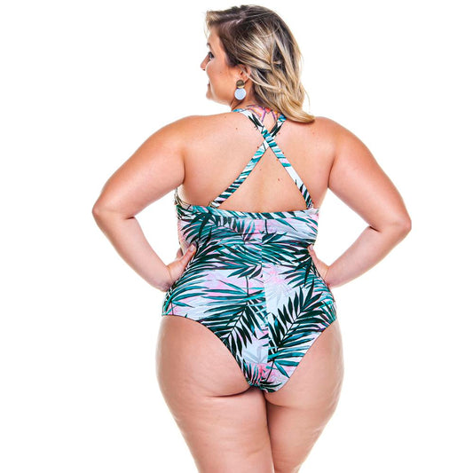 PADDED SWIMSUIT AND CROSSED BACK FOR WOMAN-LEHONA USA