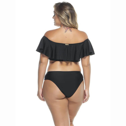 RUFFLED OFF SHOULDER BIKINI TOP-LEHONA USA