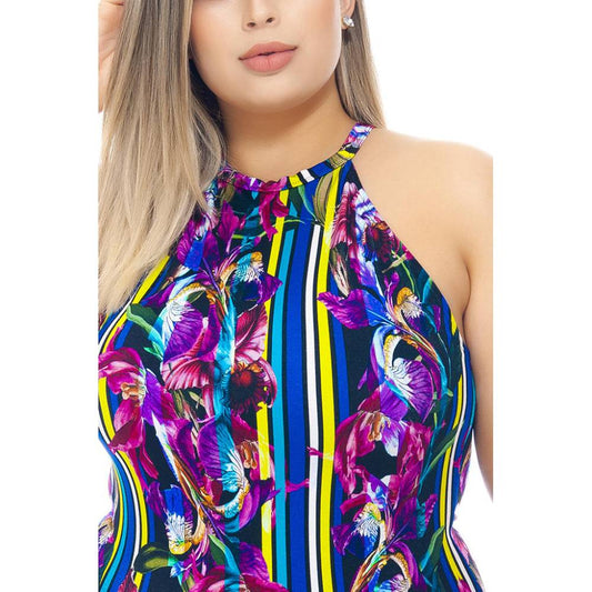 SWIMSUIT WITH CHOKER AND PADDED CUPS-LEHONA USA