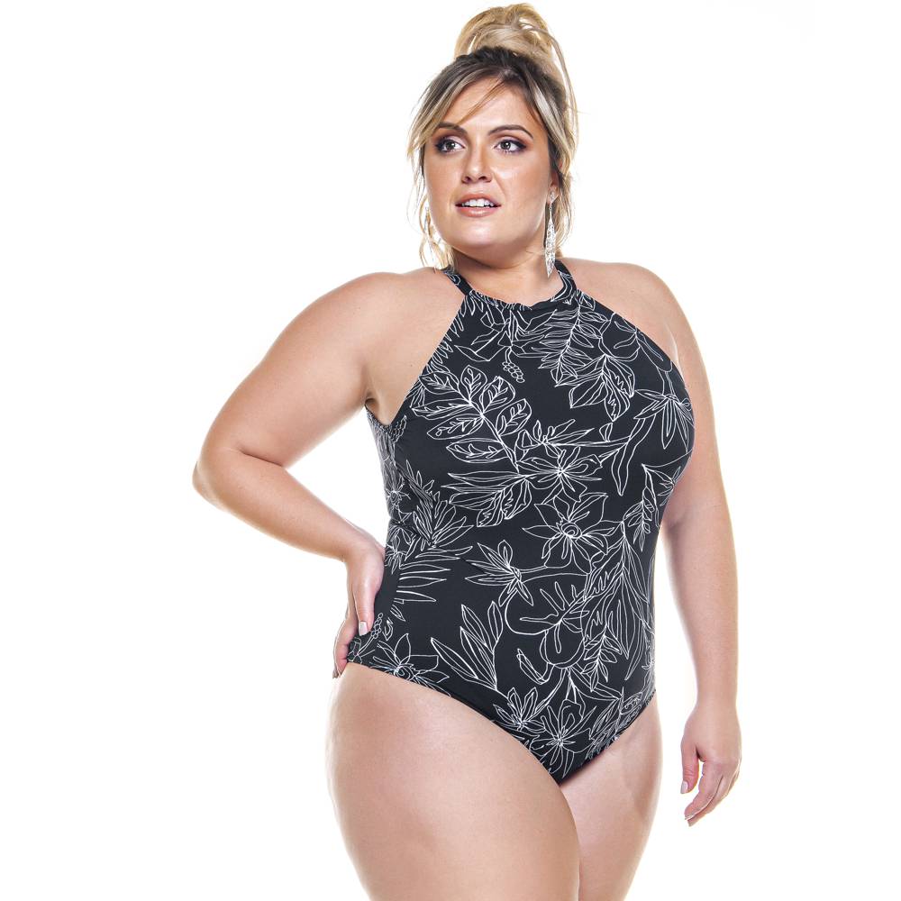 SWIMSUIT WITH CHOKER AND PADDED CUPS FOR WOMAN-LEHONA USA