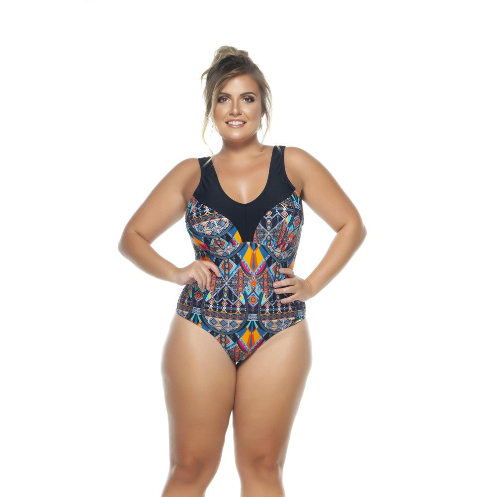 SWIMSUIT WITH DETAIL IN NECKLACE IN 2 COLORS FOR WOMAN-LEHONA USA