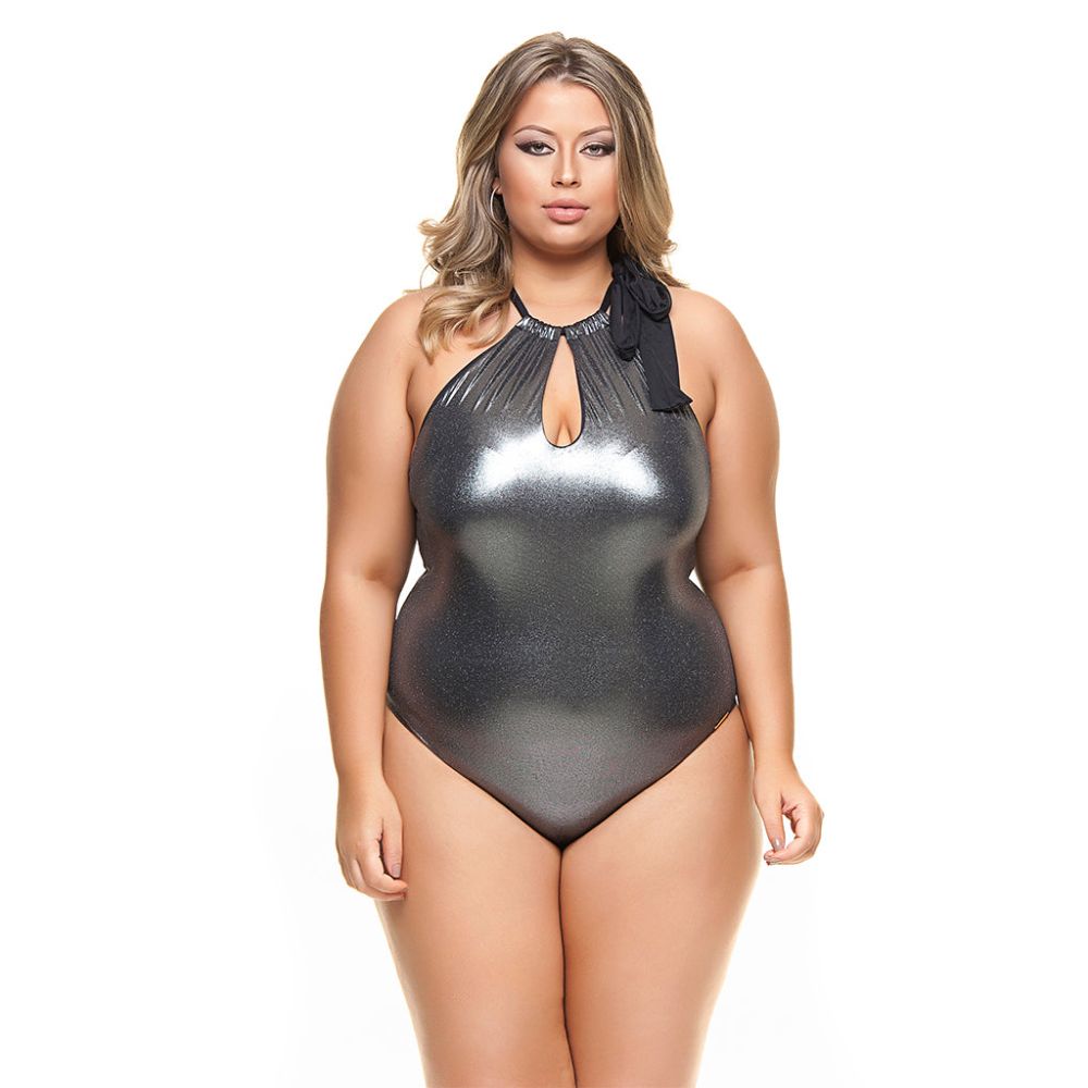SWIMSUIT WITH PADDED CUPS AND A BOW ON THE NECKLINE-LEHONA USA