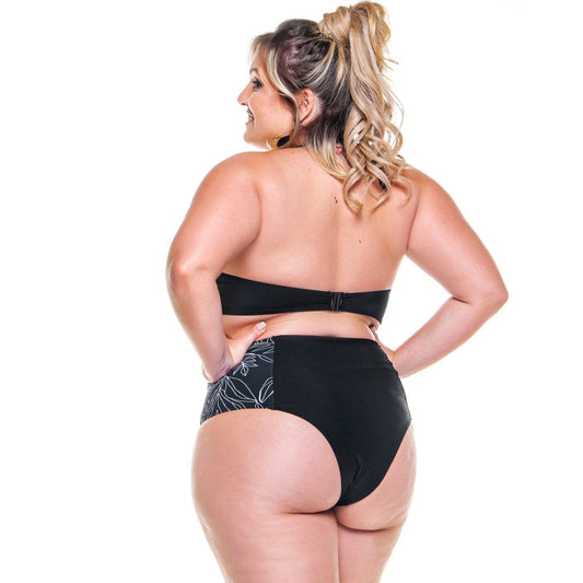 TWO COLORED HIGH WAISTED BIKINI BOTTOM FOR WOMAN-LEHONA USA