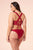 DIVINE RED CROSS-BACK PLUS SIZE BIKINI TOP