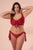 PLUS SIZE PANTY WITH SIDE TIES IN DIVINE SHIMMERING RED