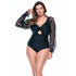 SWIMSUIT NO PADDED WITH PUFFED SLEEVES