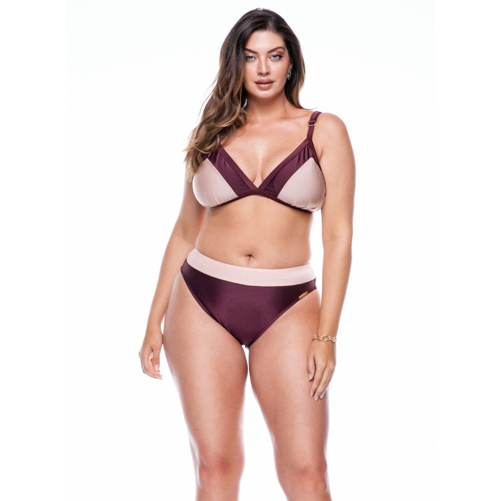 TRIANGLE BIKINI TOP IN TWO COLORS-LEHONA USA