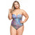 ORIENTAL GARDEN STRAPLESS SWIMSUIT WITH NEW PADDED CUP-LEHONA USA