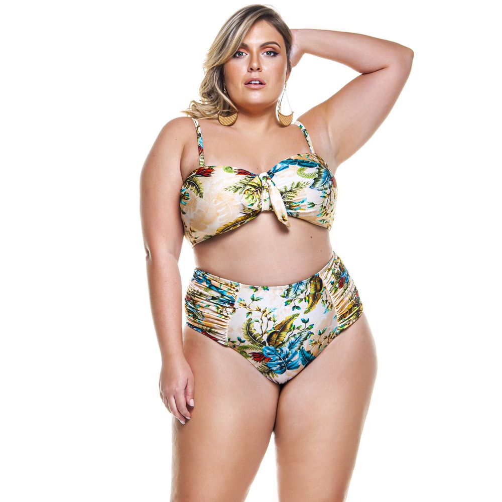 PADDED BANDEAU BIKINI TOP WITH TIE DETAILING FOR WOMAN-LEHONA USA