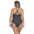 PADDED SWIMSUIT WITH CRISSCROSS DETAILING IN THE NECKLINE-LEHONA USA