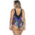 SWIMSUIT WITH DETAIL IN NECKLACE IN 2 COLORS IN CHAMELEON PRINT-LEHONA USA