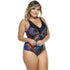 SWIMSUIT WITH DETAIL IN NECKLACE IN 2 COLORS CHAMELEON PRINT