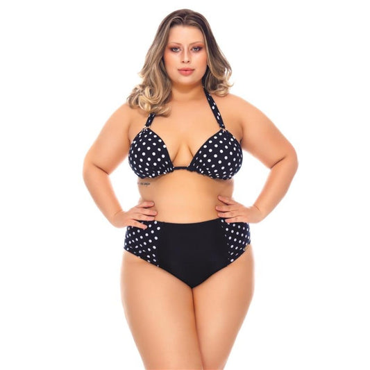TWO COLORED HIGH WAISTED  BIKINI BOTTOM-LEHONA USA