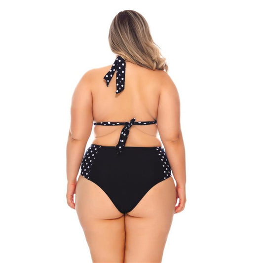 TWO COLORED HIGH WAISTED  BIKINI BOTTOM-LEHONA USA