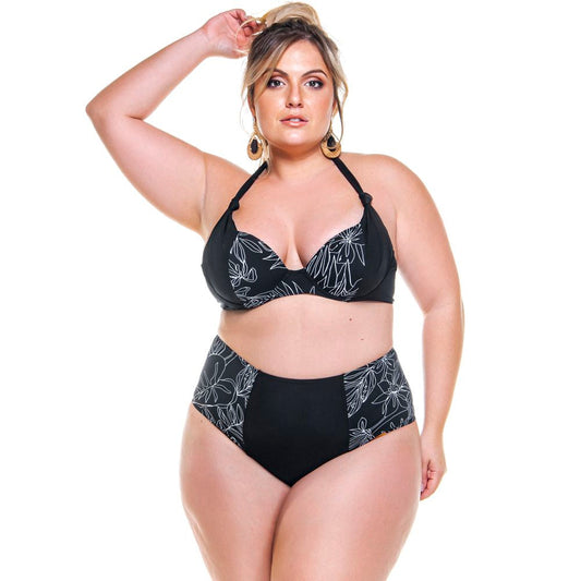 TWO COLORED HIGH WAISTED BIKINI BOTTOM FOR WOMAN-LEHONA USA
