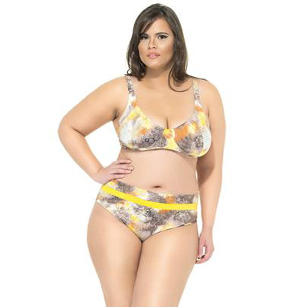 WIDE SIDE TWO COLORED BIKINI-LEHONA USA